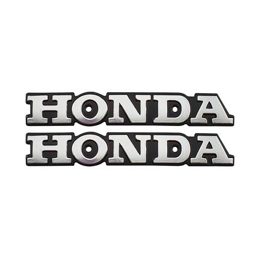 آرم باک  فلزی خارجی موتورسیکلت هوندا رنگ نقره ای HONDA
